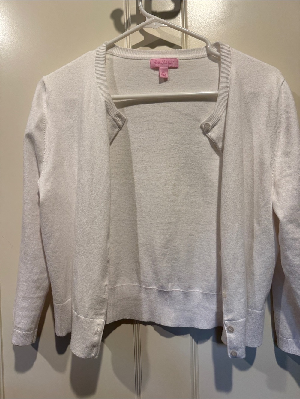 Lilly Pulitzer White Top with Pink Branded Tag